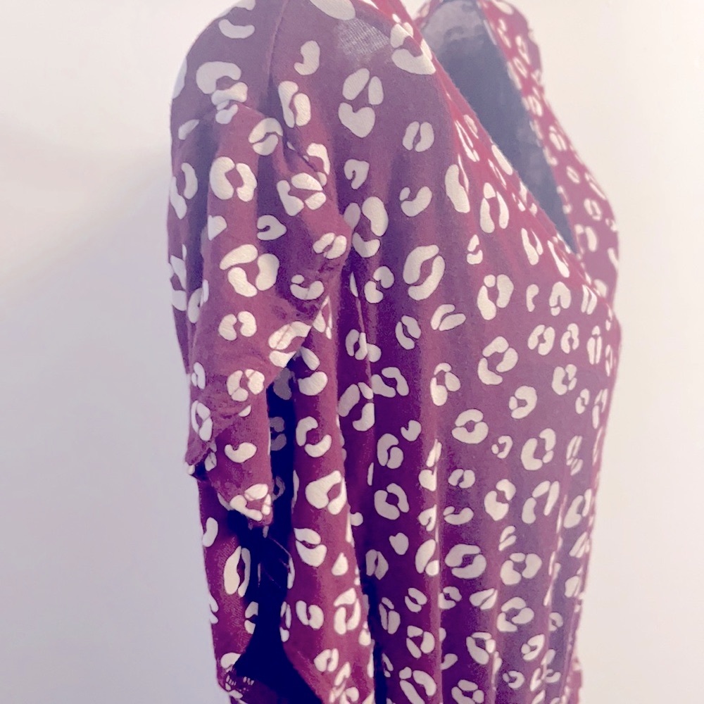 Isabel Maternity dress floral burgundy Red New without tags